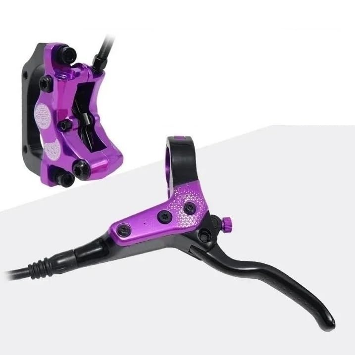 Freno de Tambor de Banda Trasera Freno de Disco hidráulico de 4 pistones MTB, Pastillas de Freno de 850mm y 1700mm, Abrazadera Delantera y Trasera para Bicicleta de montaña