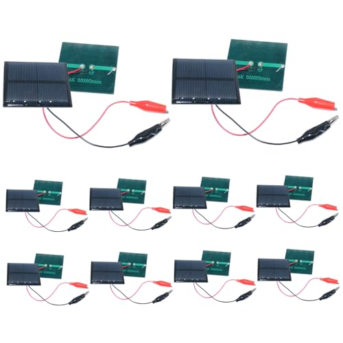 Paneles solares de 3V mini para crear luces de césped exteriores y maquetas escolares caseras 3