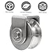 TOBBOMEY Stainless Steel Groove Pulley Block Load Bearing Single Pulley Home Supplies for Lifting Sliding Cables Excellent Craftsmanship Flexibility for Fitness Climbing Industrial Use