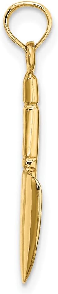 FJC Finejewelers 10 kt Yellow Gold 3-D Trowel Garden Tool Charm 20 x 5 mm