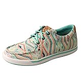 Twisted X Women's Hooey Loper, Light Blue/Multi, 8(M)