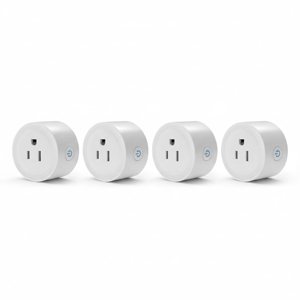WiFi Smart Plug Smart Outlet Compatible with Alexa Google Home Timer Remote Control Smart Switch No Hub Required