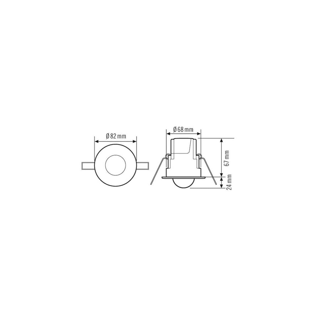 ESYLUX Bewegungsmelder 360 Grad 8 m, 230 V, IP40, Opal-MtT MD-CE 360i-8, 4064549