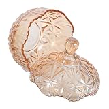 BIUDECO Recipiente de Vidrio con Tapa Hermética Bote de Almacenamiento para Galletas y Dulces Tarro Cubierto para Cocina y Buffet