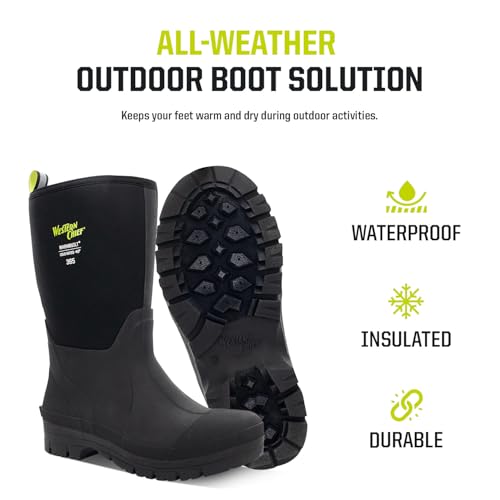 Western Chief Women's 365 Neoprene Rain Boots for Women - 100% Waterproof Rubber Boots for Women with Anti-Slip Outsole - Cold-Rated Muck Boots for Women for All-Weather Protection2