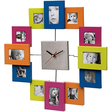 Multi Coloured Aluminium Photo Frame Wall Clock Cover