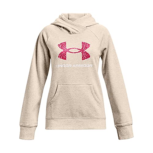 Under Armour Girls' Rival Fleece Core Logo Hoodie