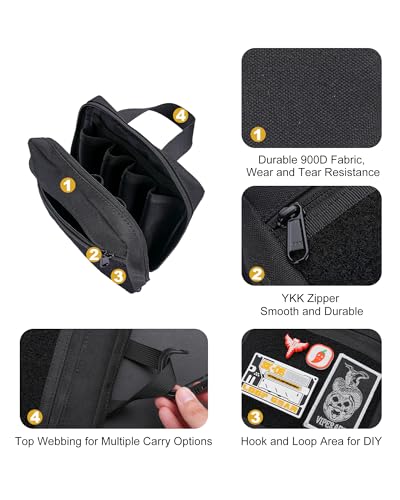 Image of VIPERADE VE41 EDC Knife Pouch with 11 Compartments, Pocket Knife Holder for Men, Tool Organizer Pouch for Folding Knives Flashlights Multitools