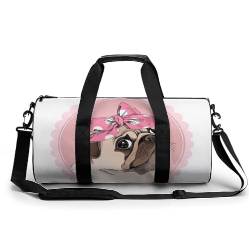 Gym sac de sport carlin mignon 45x23x23cm et sac week-end de voyage compact