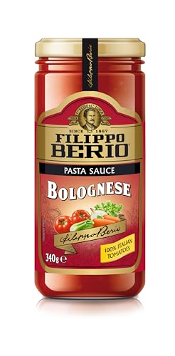 FILIPPO BERIO Bolognese Pasta Sauce, 100% Italian Tomatoes, 340g