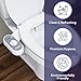 Greenco Toilet Bidet Attachment - Universal Fit, Easy Installation, Adjustable Brackets and Water Pressure, Durable Non-Electric Fresh Water Spray Bidet for Toilet Seat (17 x 3.4 x 9.5 inches)
