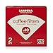 Hario-Compatible #2 Oxygen-Bleached White Coffee Filters for V60 Dripper, 40ct