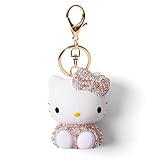Cute Keychains, Handmade Cartoon Key Chains Accessories, Bling Rhinestones Car Key Chain, Backpack Charms for Women & Girls