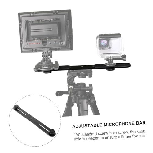 Evita vibraciones con el soporte de micrófono doble cabeza ajustable para flash 3