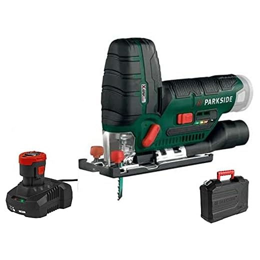 Parkside PSTKA 12 B3 - Sierra de calar a batería (equipo X 12 V) con 10 hojas de sierra de calar Matrix (con batería y cargador)