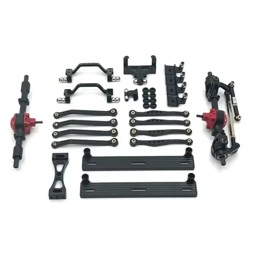 RC�J�[�̃A�b�v�O���[�h For WPL C64 1/16 ���^���t�����g����у��A�A�N�X�� �V���[�V�����N���b�h �v�����b�h�}�E���g �T�C�h�y�_�� �V���b�N�}�E���g�Z�b�g RC�J�[�A�b�v�O���[�h�p�[�c(Black)