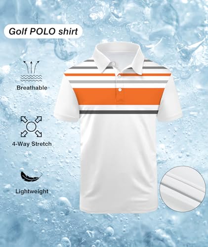 Image of ZITY Golf Polo Shirts for Men Short Sleeve UPF 50+ Athletic Tennis T-Shirt