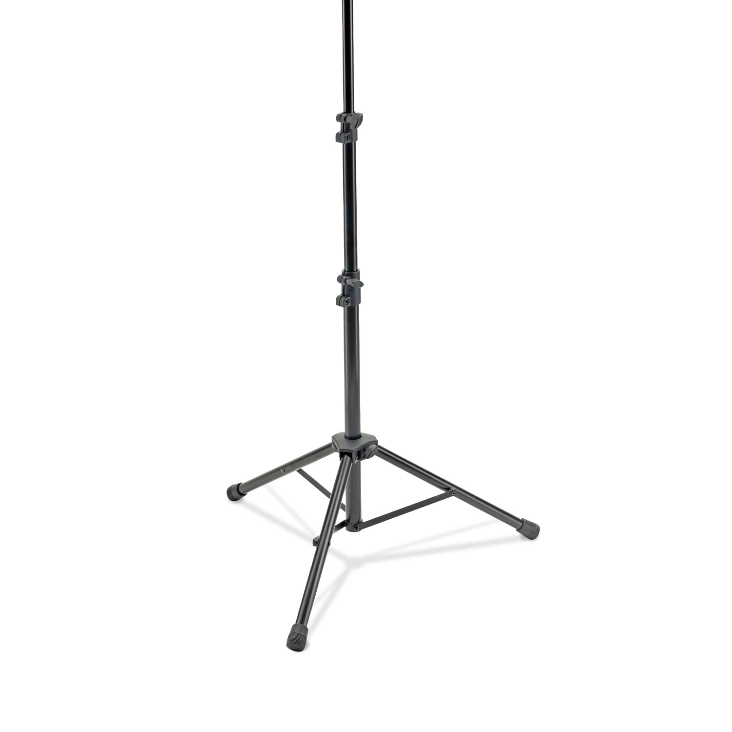 K&M 11870 Pupitre d'orchestre noir - Pupitre avec plateau acier et fermeture rapide - Extensible de 65 à 150 cm