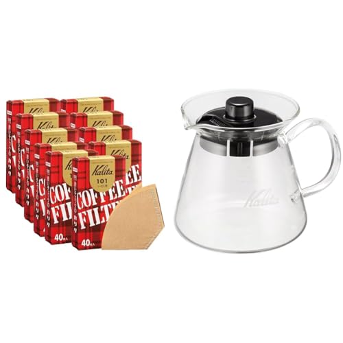 カリタ Kalita コーヒーフィルター 101濾紙 箱入り 1~2人用 40枚入り×10箱セット ブラウン #11141