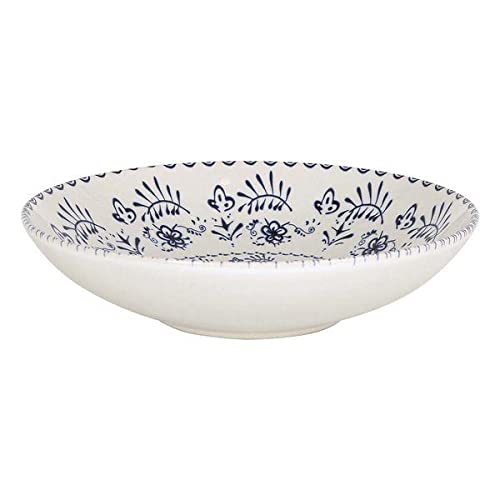 La Mediterránea S2206819 Plato Hondo, Blur Monaco Brillo Porcelana, 21 x 5.3 cm