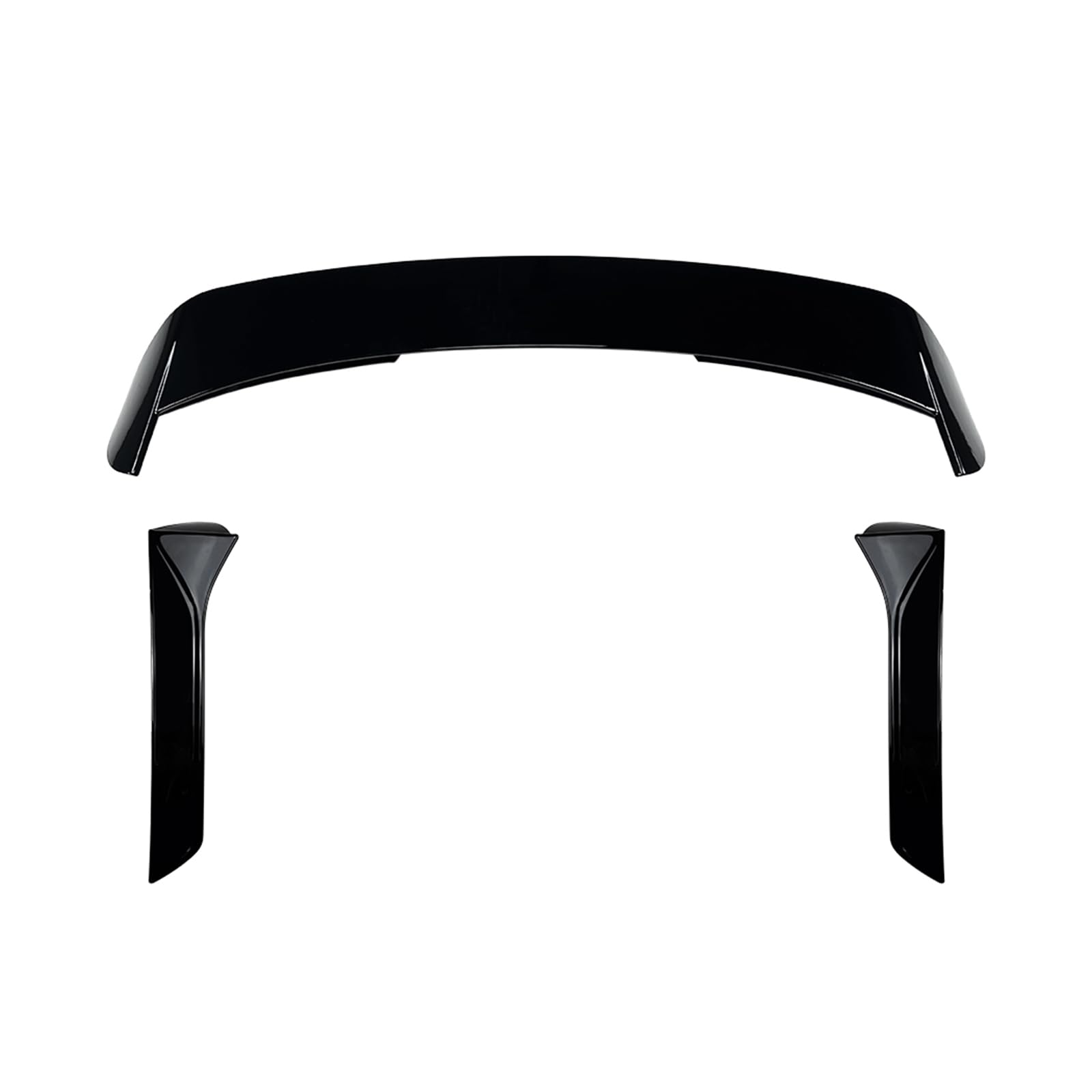 Alerón Spoiler Ala de Maletero Techo Trasero Divisor Lateral Trim Para SEAT Leon MK3 2013-2019 Negro