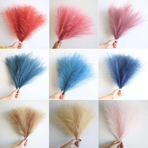 Boho Room Decor 10Pcs Bouquet Artificial Pampas Grass miniatura 2
