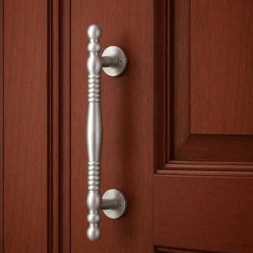 Image of VOLO Main Door Pull Push Handle | Door Handle for Home Office | Interior Exterior Door Hardware Pull Handle | (Pack of 1 Piece, Silver Satin, 8 Inch (200MM))