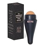 AOA STUDIO Face Roller for Oil-Absorbing Volcanic Face Roller Reusable Facial Skincare Tool Face Massage (Black)