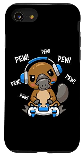 Mens Womens Kids Boys Cute Kawaii Gamer Platypus Lover �X�}�z�P�[�X iPhone SE (2020) / 7 / 8 �p