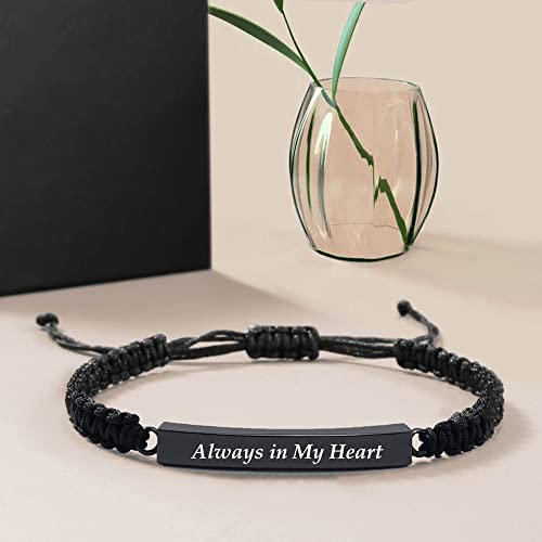 RIPFEVURN 3 Pack Cremation Jewelry Urn Bracelet for Ashes for Women Men Adjustable Memorial Keepsake Bangle Rope Braided Bracelet3