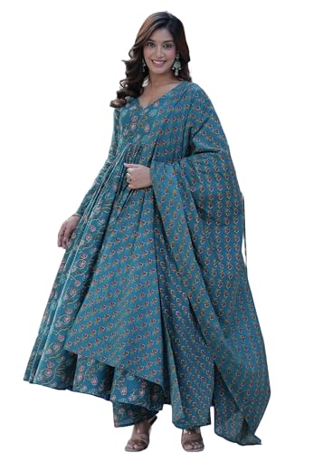 Costume indien en pur coton pour femme floral 13246 idéal pour l'été
