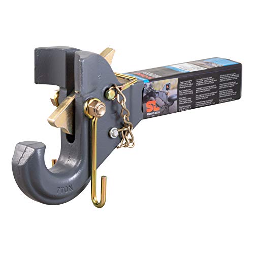 BKDK CURT 48405 SecureLatch Receiver-Mount Pintle Hook, 2-Inch Shank, 14,000 Pounds