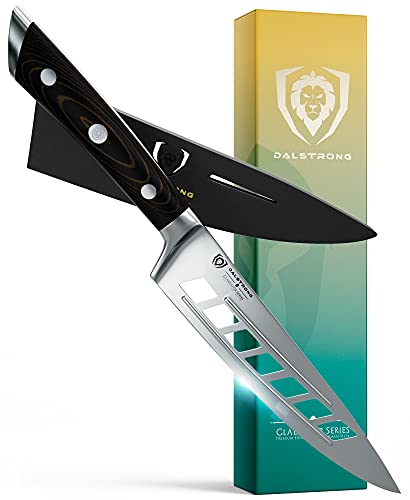 DALSTRONG Vegetable Chef Knife - 8" - Gladiator Series - Forged ThyssenKrupp High Carbon German Steel - Full Tang - Black G10 Handle - w/Sheath - NSF Certified