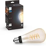 Philips Hue – Philips Hue White E27 Große Edison Filament ST72 550lm, warm