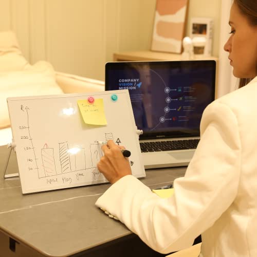 Small Dry Erase Board，Magnetic Small Whiteboards 10" X 14"，Portable Desktop Whiteboard，Suitable For Home， School，Office Children's Painting， (10" X 14") #TOP1