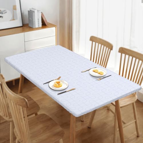 Nappe extensible ajustée 76 x 152 cm protection élastique blanche