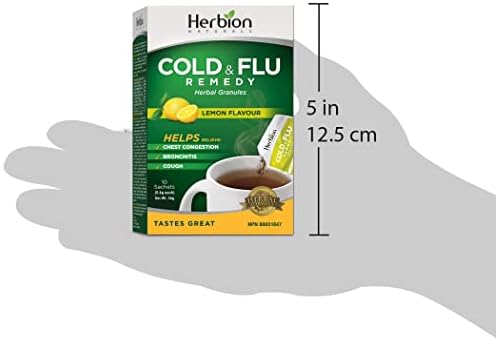 Herbion Cold & Flu Lemon Flavour 10pk