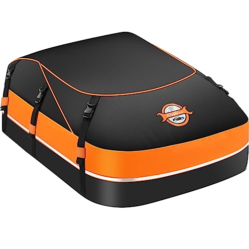 Sailnovo 20 Kubikfuß Autodach Cargo Carrier Rooftop Cargo Bag Wasserdicht Auto Dachgepäckträger mit Anti-Rutsch-Matte 6 Türhaken Aufbewahrungstasche 2...