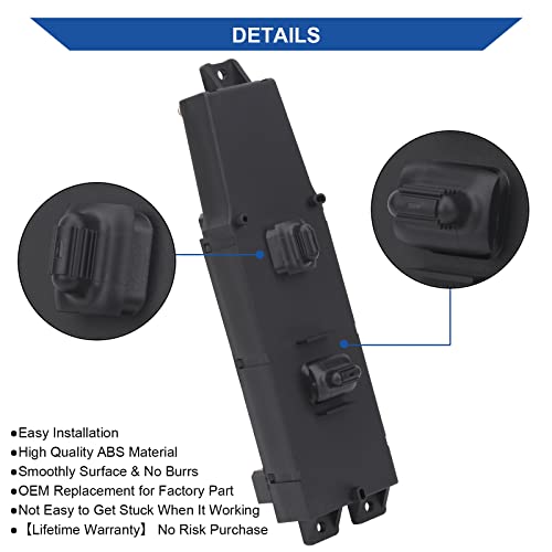 Obaee Passenger Window Switch Front Right Door Lock Control Button Compatible With Jeep Cherokee 1997 1998 1999 2000 2001 2 Door 4 Door Replacement Oem 56009451Ac 56009451Ab 1S2196 Ds1233 #TOP5