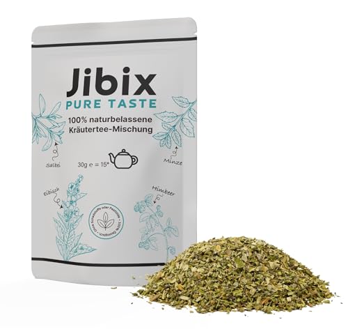 Jibix Amsterdam Taste 100% mélange d'herbes naturelles de guimauve, feuilles de framboisier, sauge & menthe