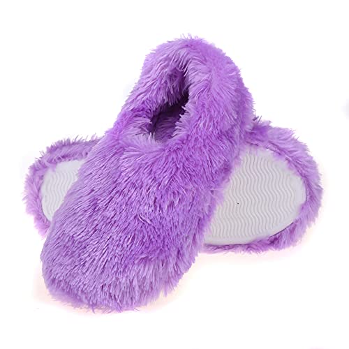 Winter Indoor Moccasin Slippers for Women, Soft Warm Fuzzy Home Slippers Non-Slip for Women2