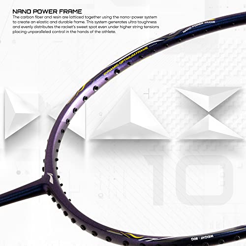 Li-Ning G-Force Superlite Max 10 Carbon Midnight Blue/Silver/Lime - Image 5