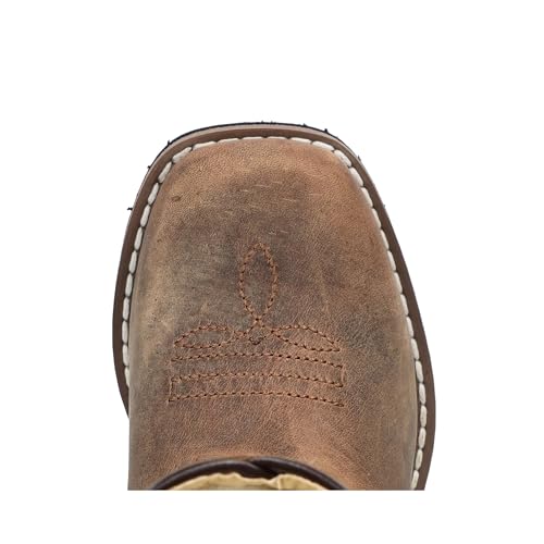 Image of Smoky Mountain Boots Toddlers' Pueblo Square Toe Leather Western Cowboy Boots