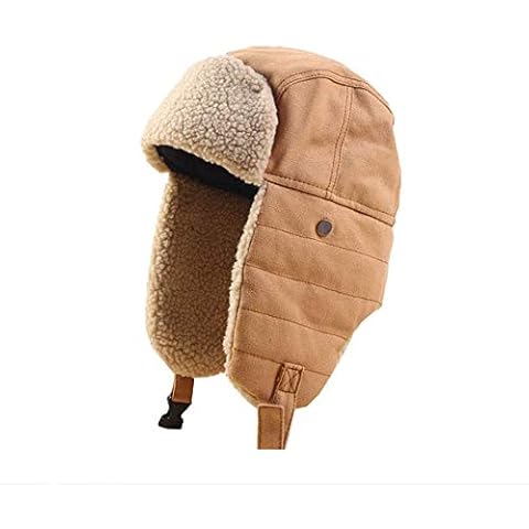 Gorro de aviador de algodón cálido ajustable Cover