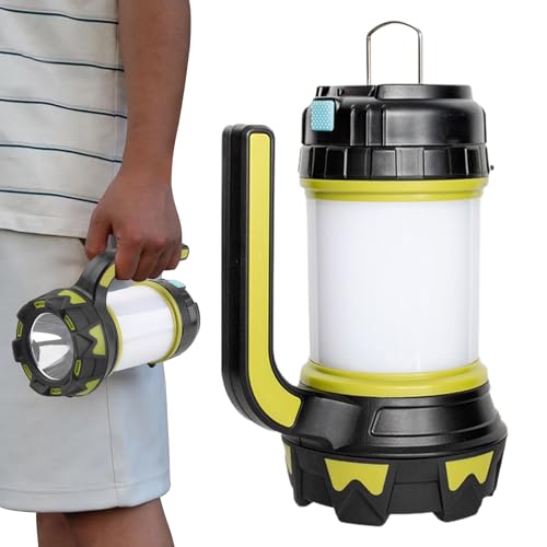 de mano, linterna con asa, linterna eléctrica de 6 modos para caza, camping, , al aire libre, , patio, jardín