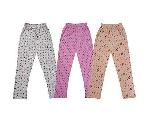 Image of KAYU Kids 100% Cotton Printed Capri for Girls - Regular Fit [Pack of 3]