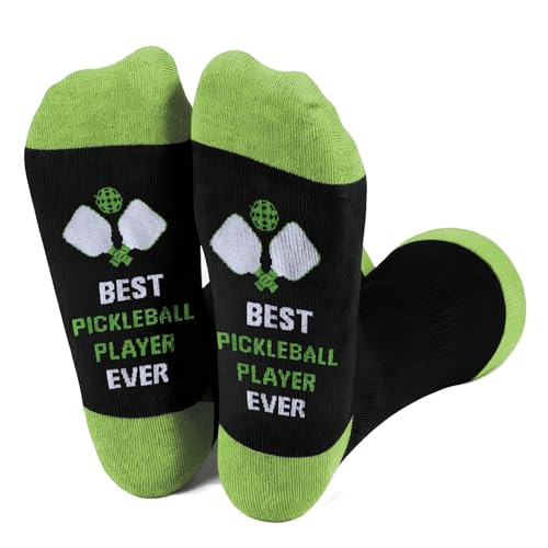QONCV Pickleball Gifts, Pickleballs Socks Gifts for Pickleball Player Lovers Women Men Appreciation Thank You Halloween Christmas Stocking Fillers Birthday Valentines Presents Accessories