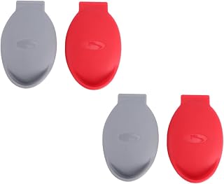 4piezas Abridor De Ostras Pinza De Silicona para Mariscos Herramienta De Cocina Colores Gris Rojo Ostra Clamp