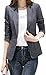 Produktbild Stgfstydt Womens Blazer Slim Fit 1 Button Office Casual Checkered Blazer Jacket Coat,2,X-Large