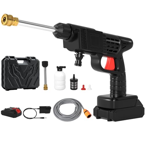 Mad Hornets Cordless Portable Electric High Pressure Water Spray Gun Car Washer Cleaner Tool